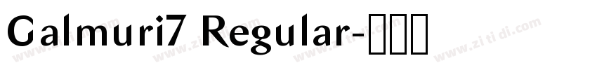 Galmuri7 Regular字体转换 Galmuri7 Regular字体转换